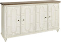 Signature Design by Ashley Roranville French Country Accent Cabinet or Server, White