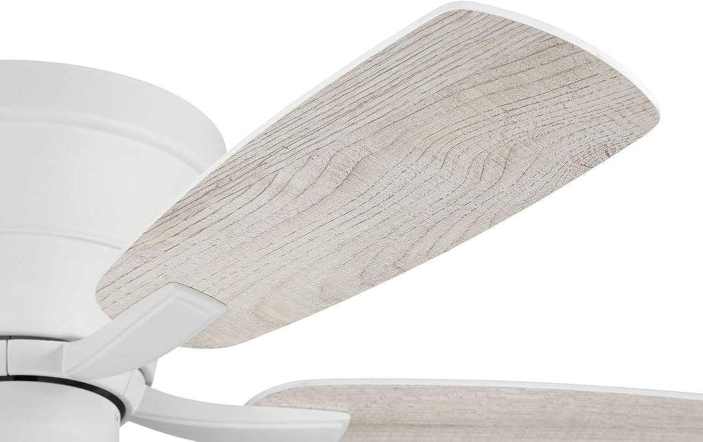 Craftmade 42' Wheeler Indoor Flush Mount 5 Blade White Finish Ceiling Fan with Single Bowl Light