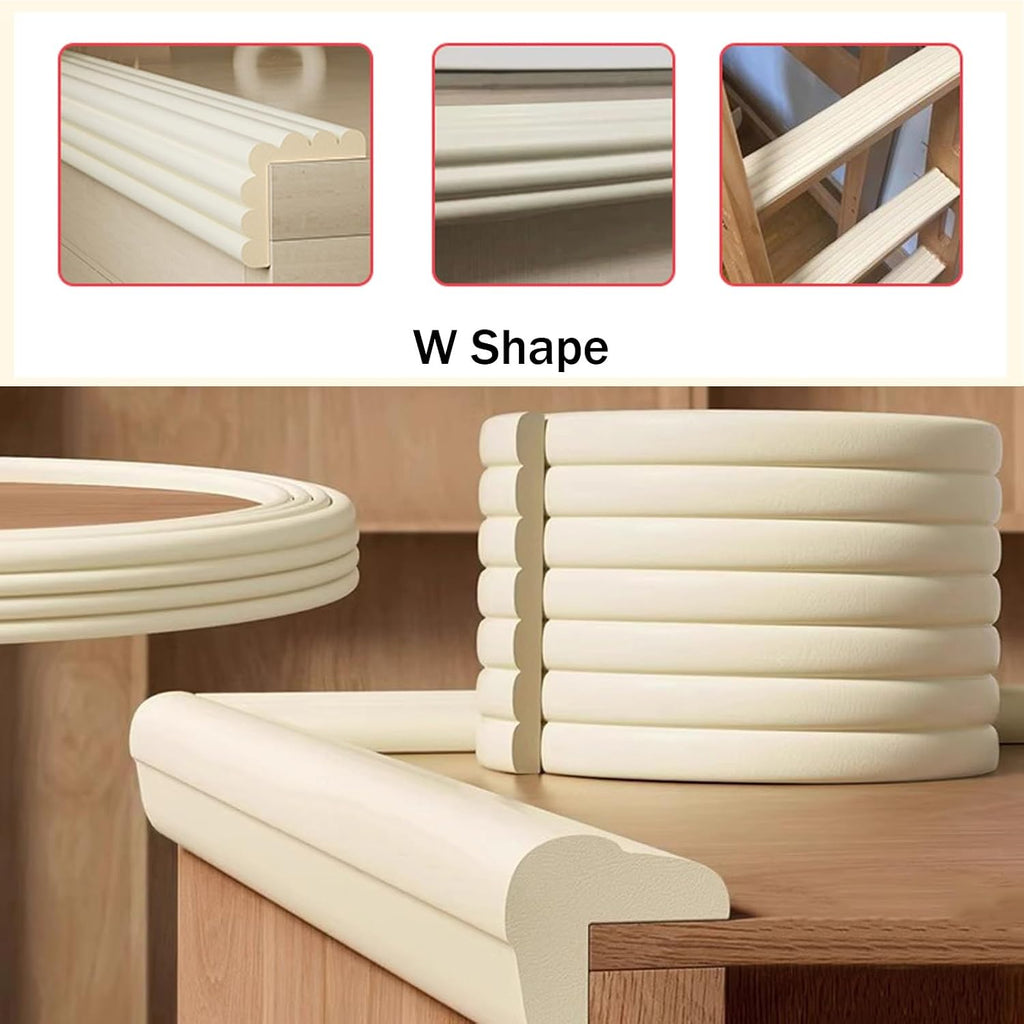 Extra Thick Furniture Table Edge Protectors Foam, Furniture Corner Edge Safety Bumpers, Soft Protective Foam Cushion, for Sharp Corners and Edges(Pink,20M)