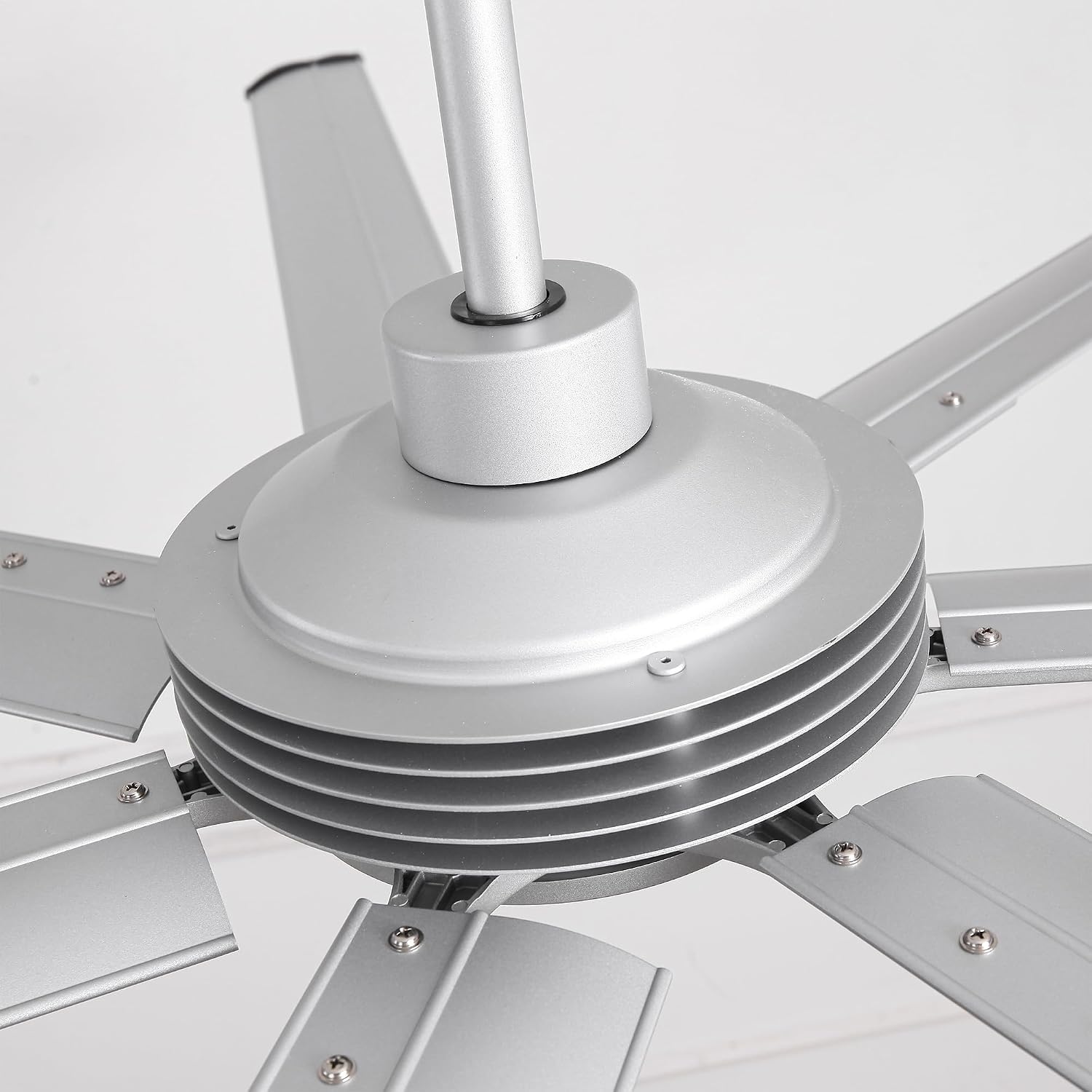 96 Inch Industrial Ceiling Fans without Lights, Large Outdoor Ceiling Fans for Patios Gazebo, Remote Control, Reversible Quiet DC Motor, High CFM Big Commercial Fans for Shop Garage Gym, ETL Listed