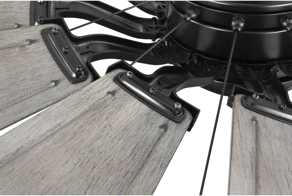 Progress Lighting P250098-31M Springer II - 12 Blade Ceiling Fan In Farmhouse Style-16.26 Inches Tall and 60 Inches Wide, Finish Color: Matte Black
