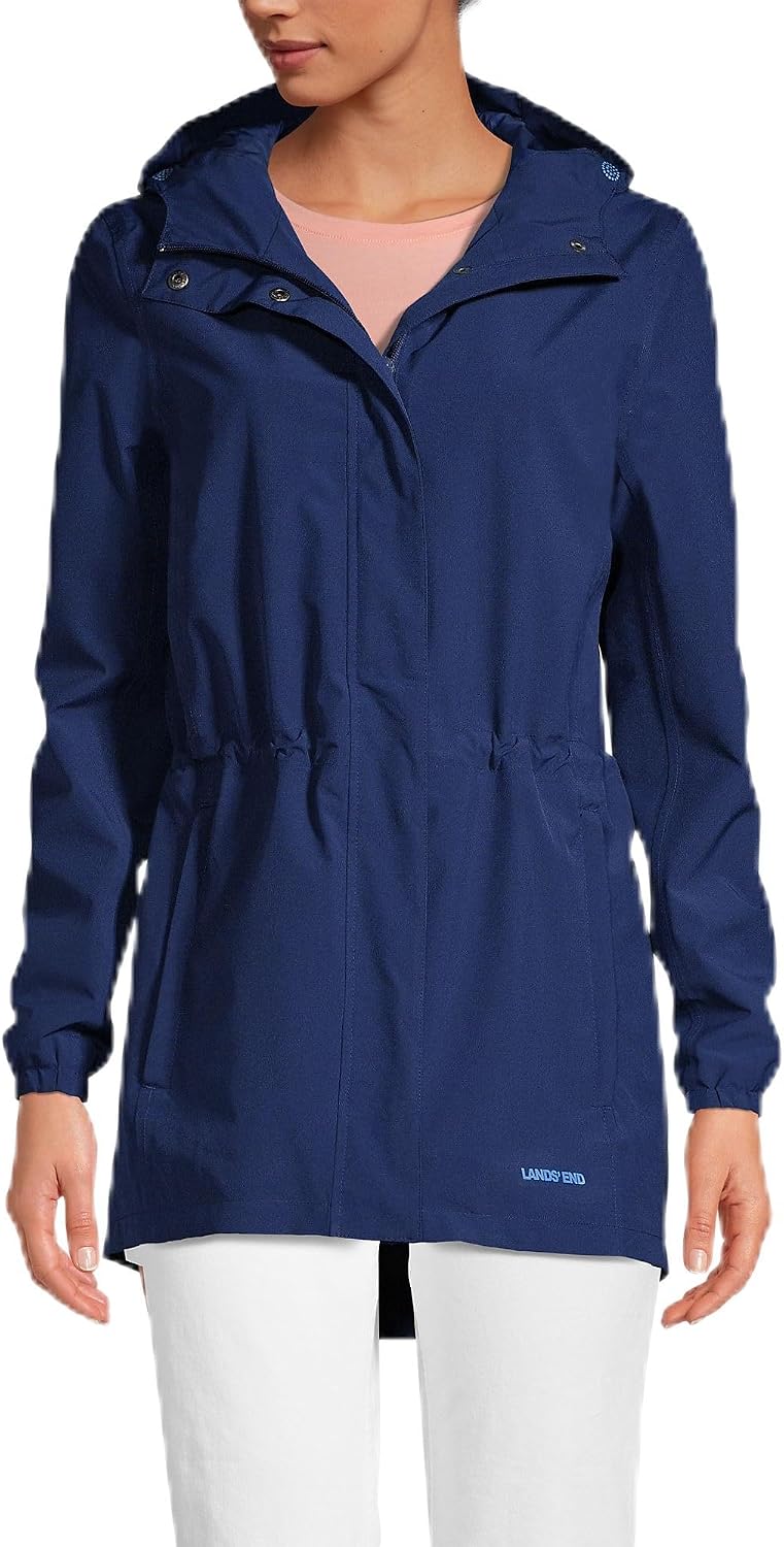 Lands' End Squall Packable Waterproof Raincoat