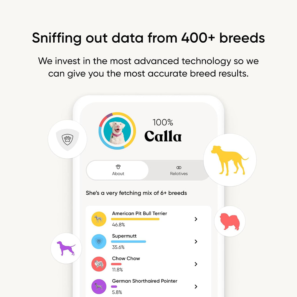 Embark Breed Identification Kit - Most Accurate Dog DNA Testing Kit - 99% Breed Ancestry Accuracy for Mixed Breed Dogs - Plus Relative Finder & Family Tree