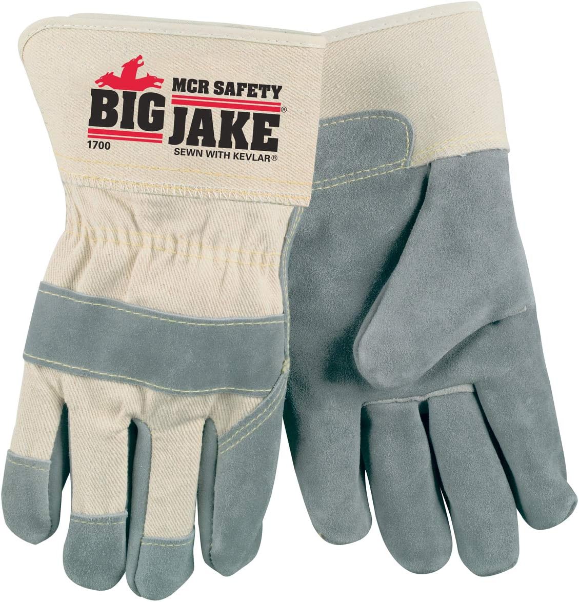 Memphis Glove Big Jake Side Leather Palm Gloves Medium Se - 12 Pair