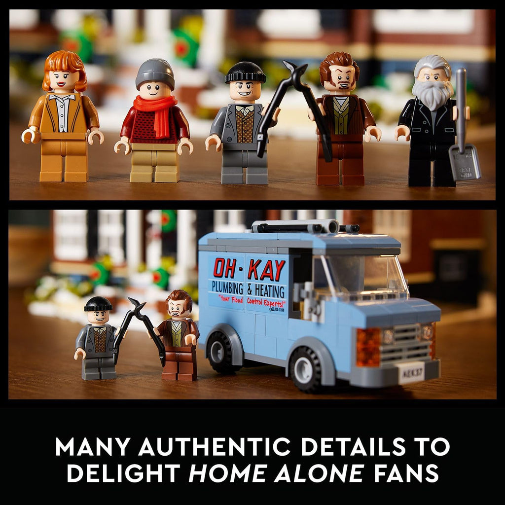LEGO Ideas Home Alone McCallisters' House Building Set for Adults - Collectible Movie Model Kit for Office or Bookshelf Decor - Gift for Holidays or Birthdays - W/ 5 Minifigures - 21330