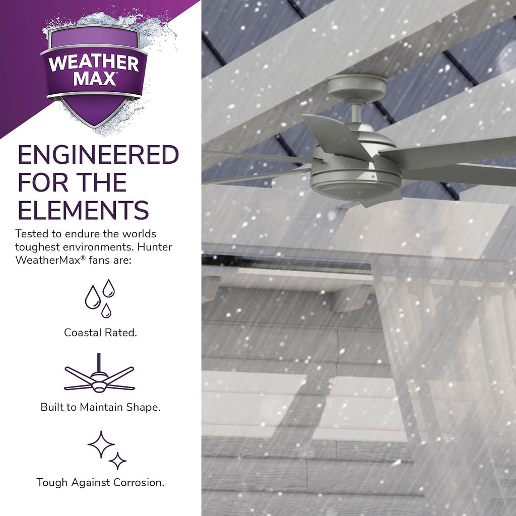 Hunter Jetty WeatherMax Indoor/Outdoor Ceiling Fan with Wall Control