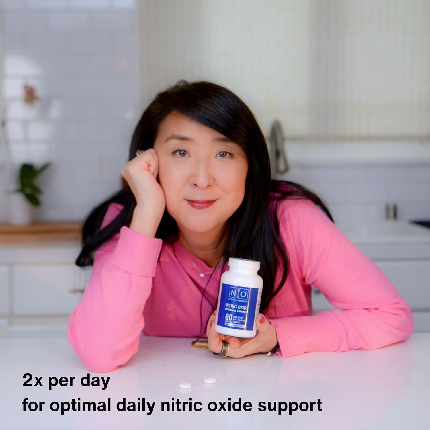 N1O1 Nitric Oxide Lozenges for Heart Health Support - Dietary Supplement for Blood Flow, Oxygenation and Blood Pressure - 120 Count