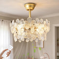 Depuley Bedroom Ceiling Fan with Lights: 20' Gold Chandelier Small Fan with Remote Control - Modern Flower Fandelier for Girl's Bedroom Living Room Nursery (E26 Bulbs Not Included)
