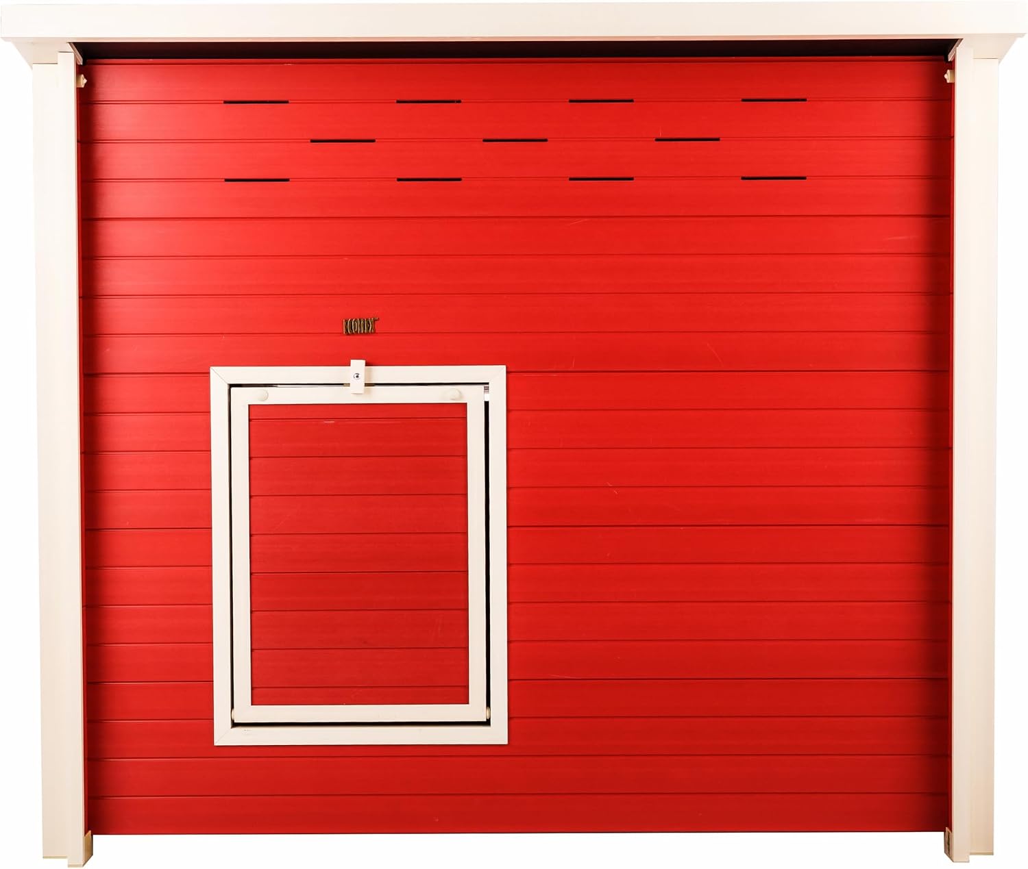 New Age Pet ECOFLEX® Jumbo Fontana Chicken Coop with Nesting Box & Spacious Pen - Red Finish