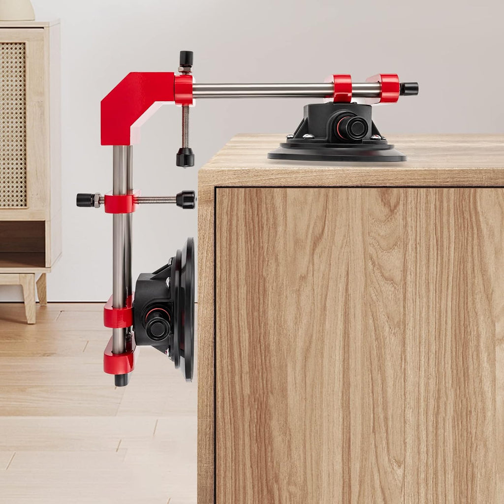 DYRABREST 90 Degree Countertop Seam Setter Right Angle Adjustable Seamless Stone Seaming Tool Heavy Duty Corner Clamps for Granite, Stone, Marble, Slab