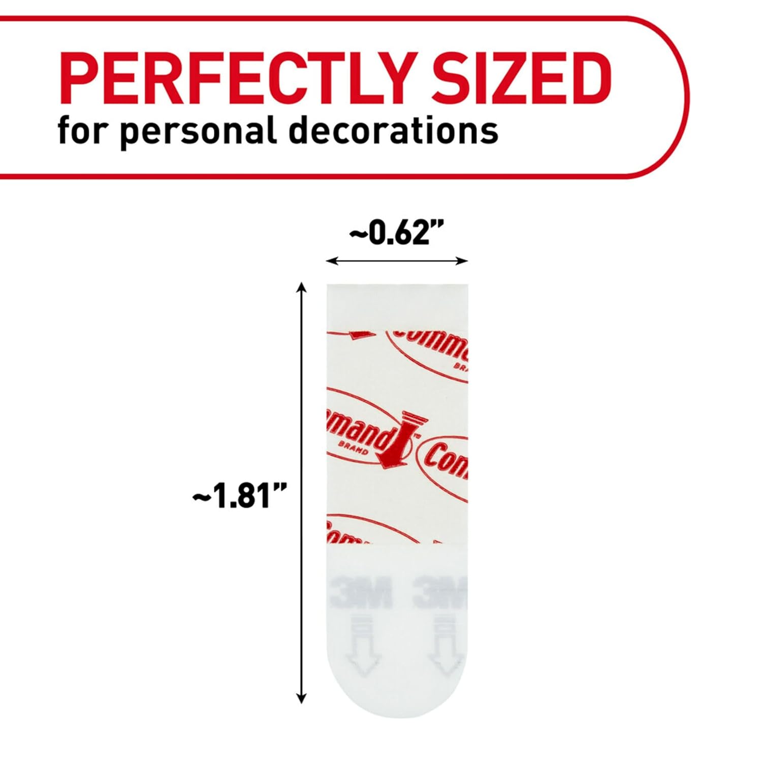 Command Poster Strips, 256 Strips Damage-Free Poster Hangers, No Tools Requried, Great for Home, Room, Wall, Office, and Dorm Decor, White Adhesive (Pack of 4)