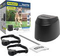 PetSafe Stay & Play Compact Wireless 2-Dog Fence, LCD Screen to Adjust the Circular Boundary, Secure up to 3/4 Acre Area, Use for All Your Pets, Portable System