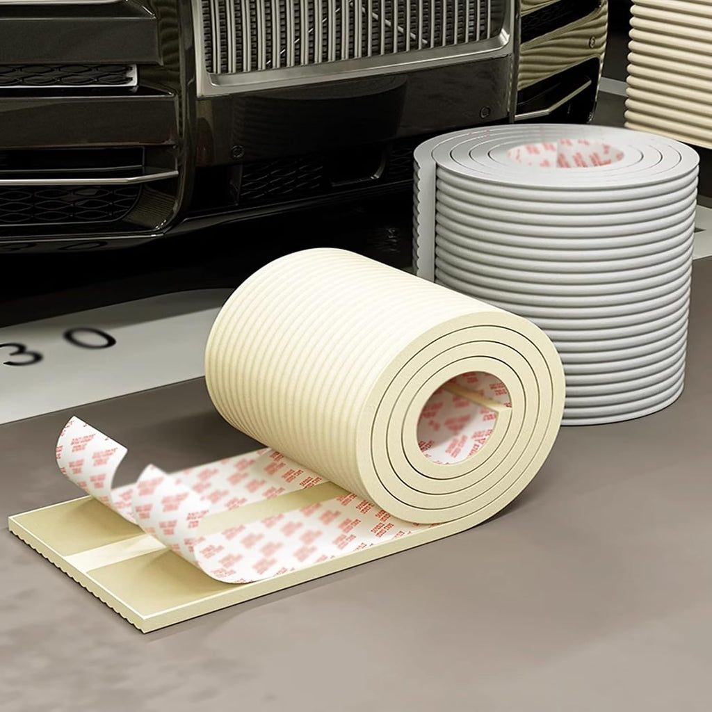 Extra Wide Garage Wall Protector - Soft Foam Bumper Safety Guards for Corners & Edges, Furniture, Fireplaces, Tables, Stairs & Warehouse Parking - Impact Absorption & Protection