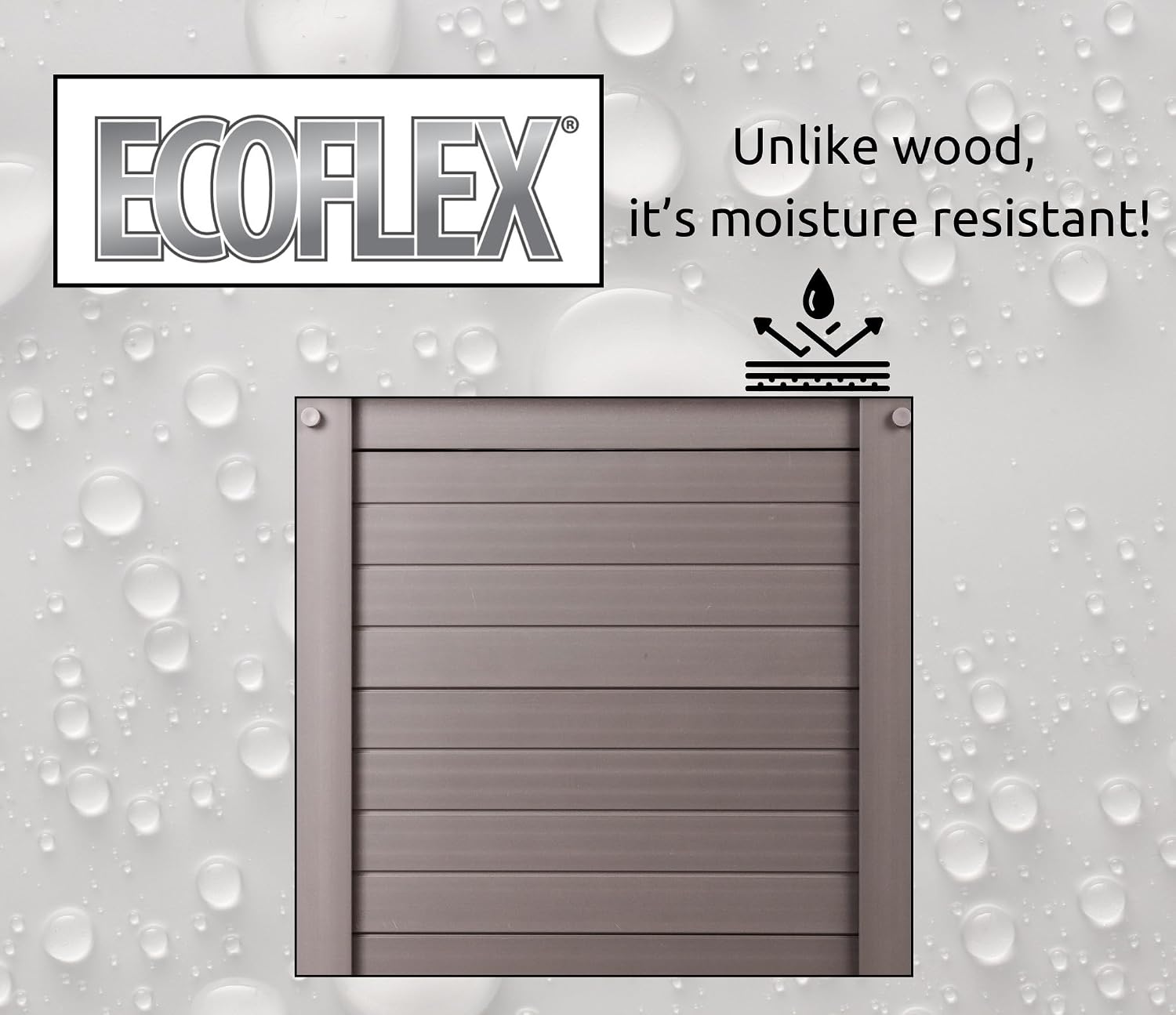 New Age Pet ECOFLEX Fontana Premier Chicken Barn, Weather Resistant Gray Coop with Easy Clean Pull Out Tray, Nesting Box, Hinged Roof, Easy No Tool Assembly for 2 to 4 Chickens