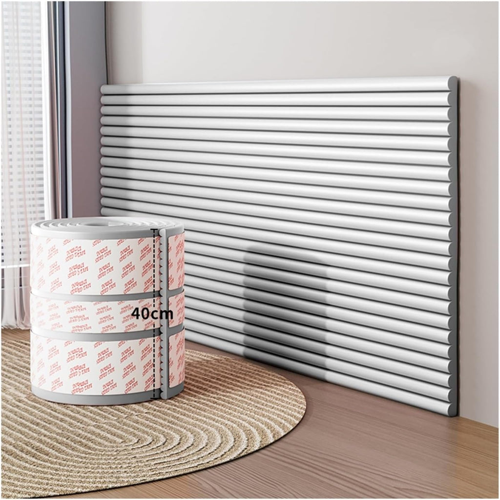 Garage Wall Protector, Proof Corners Edges Safety Bumper, Packaging Edge Protectors, Furniture Table Stair Cabinet Warehouses Foam Guards Padding(Gray,W: 40cm-L: 4m)