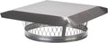 HY-C LC14 Round Stainless Steel Clamp on Single Flue Liner Chimney Cap, 14 Inch, Gray