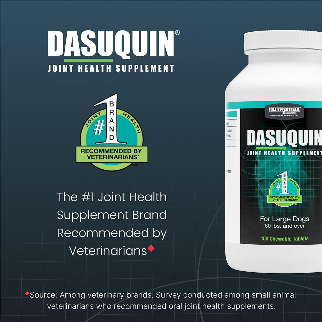 Nutramax Dasuquin for Large Dogs, Joint Health Supplement, Contains Glucosamine for Dogs, Plus Chondroitin, ASU and More, Supports Healthy Joints, Chewable Tablets, 150 Count (Pack of 2)