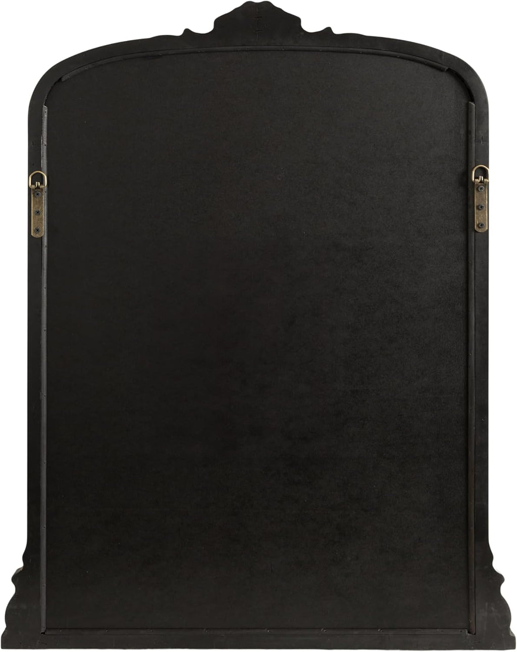 Kate and Laurel Barberry Vintage Decorative Tall Arched Mirror, 28 x 35, Black, Large Antique Statement Arch Mirror for Mantel Mirror or Bathroom Mirror for Over Sink