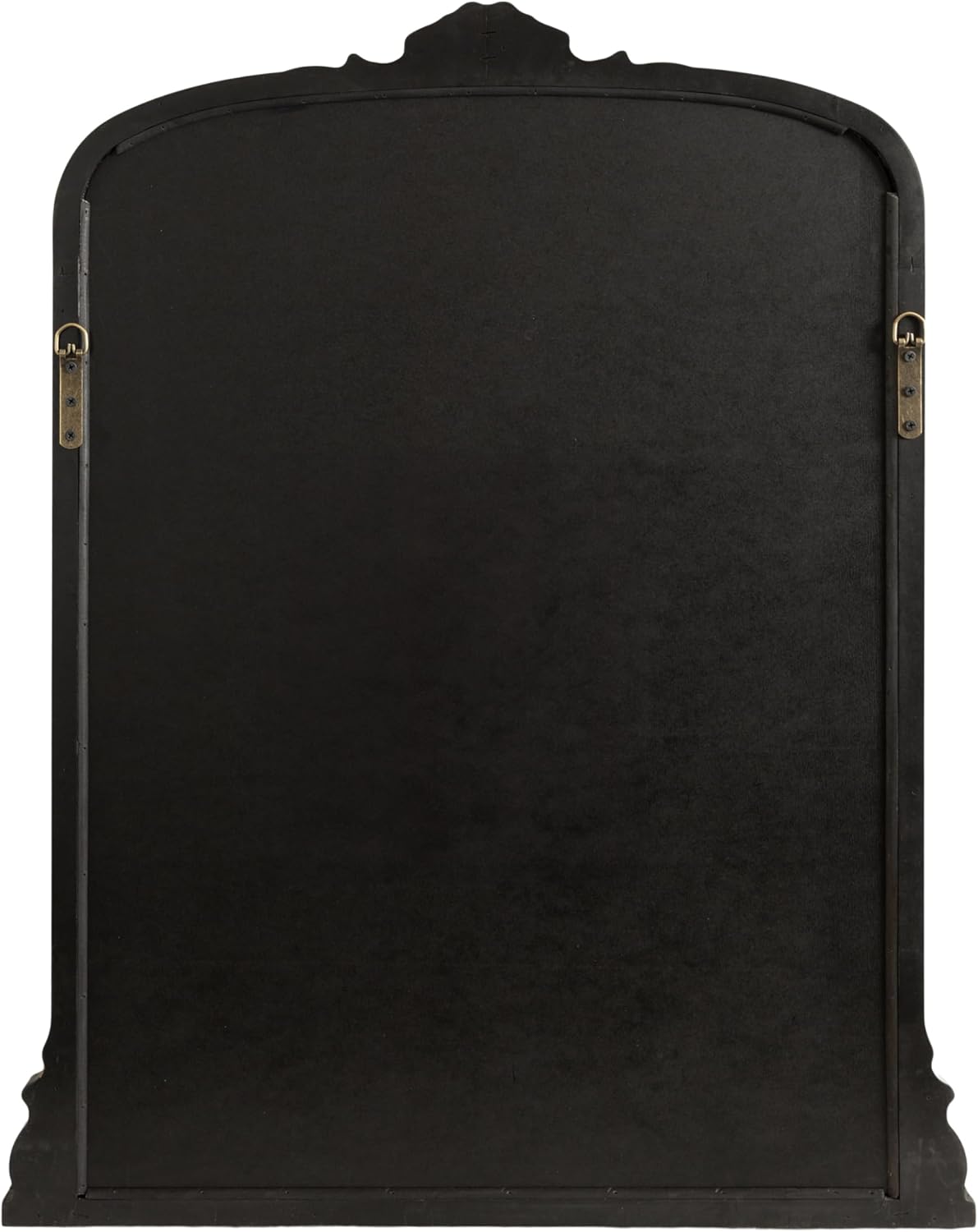 Kate and Laurel Barberry Vintage Decorative Tall Arched Mirror, 28 x 35, Black, Large Antique Statement Arch Mirror for Mantel Mirror or Bathroom Mirror for Over Sink
