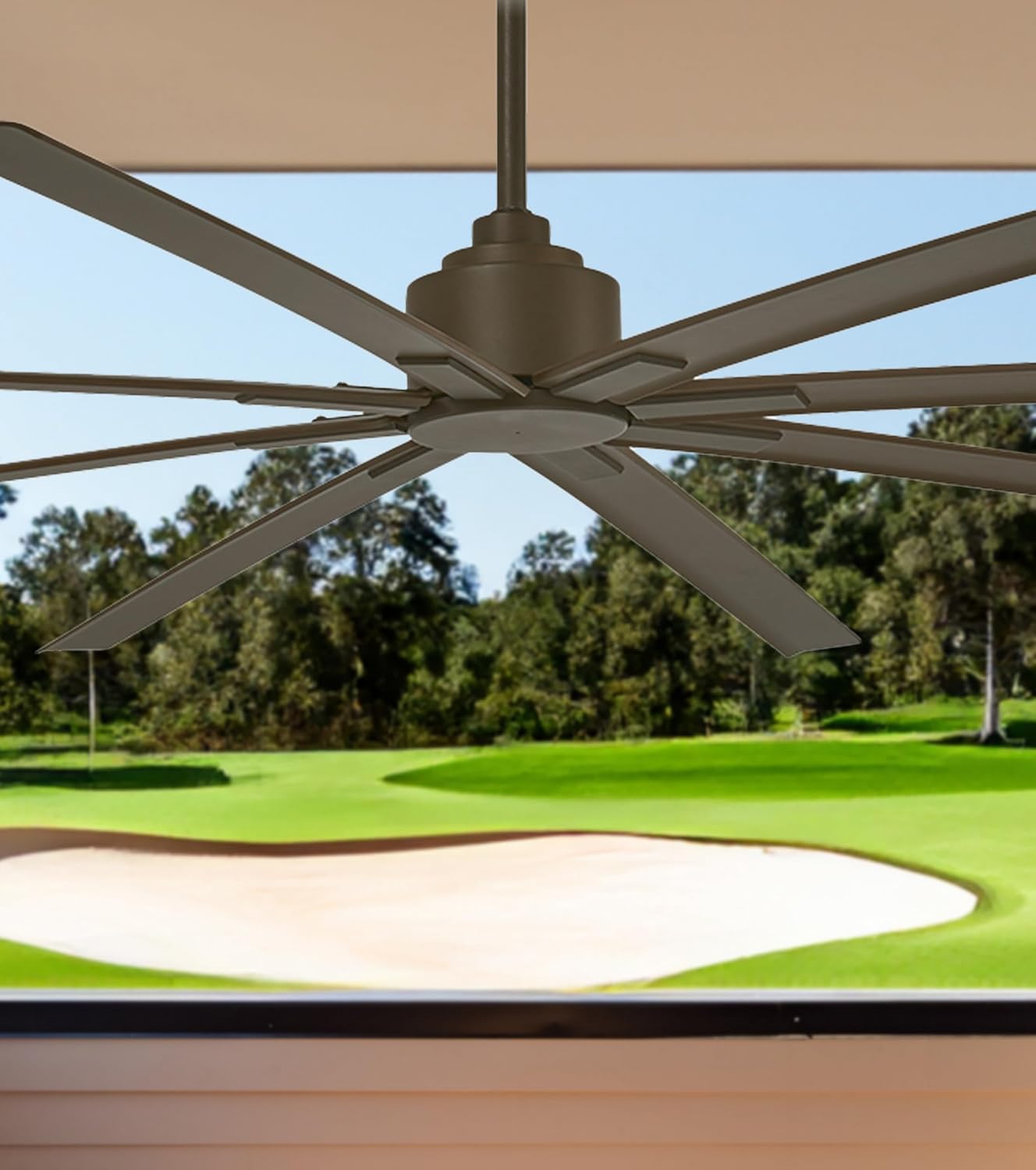 MINKA-AIRE F896-84-ORB Xtreme H2O 84 Inch Outdoor Ceiling Fan with DC Motor, Oil Rubbed Bronze