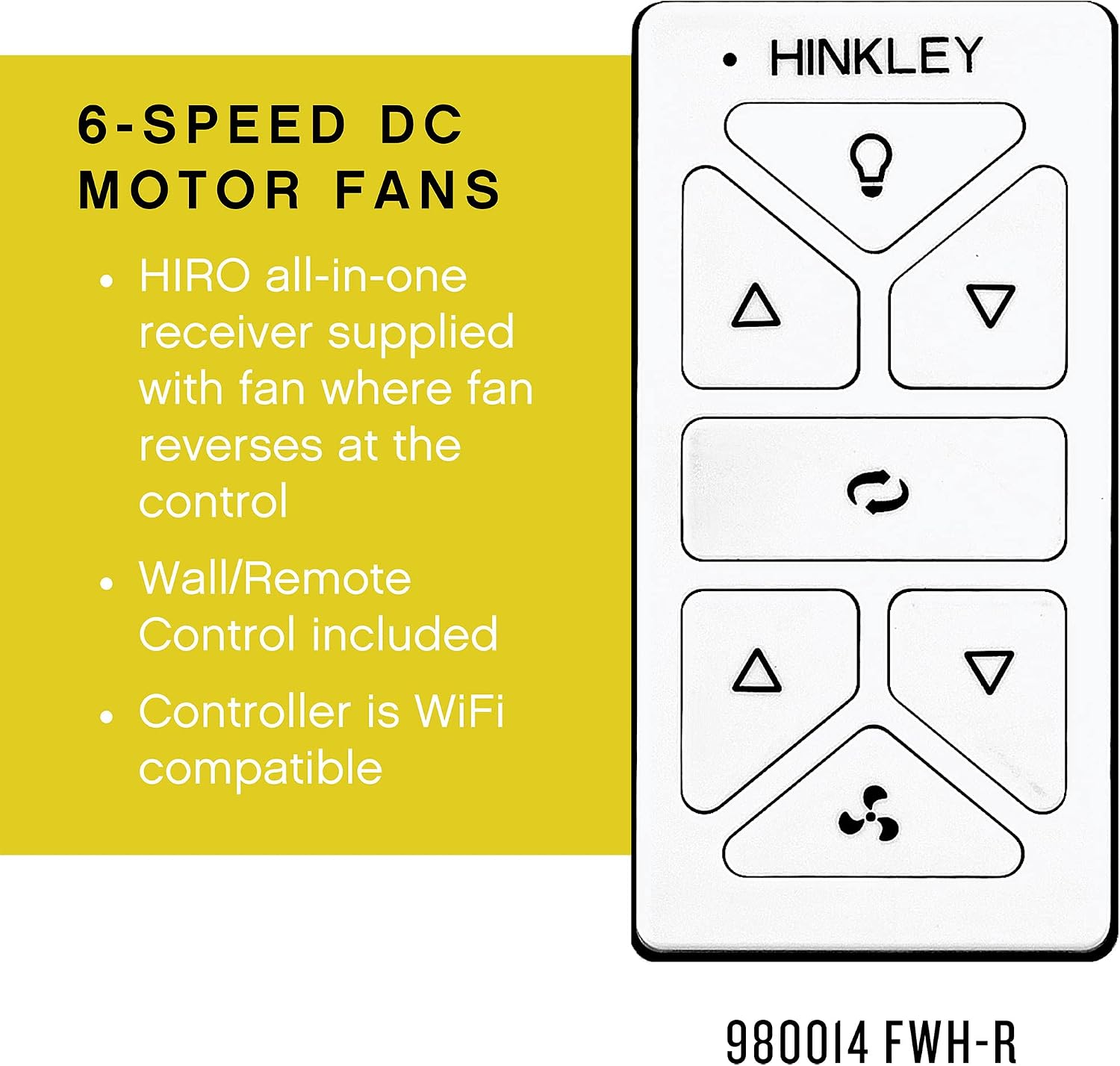 Hinkley Hover 52' Indoor/Outdoor Smart Ceiling Fan with Light and Remote, Modern Propeller Style with Composite Fan Blades, Integrated LED, Brushed Nickel and Weathered Wood