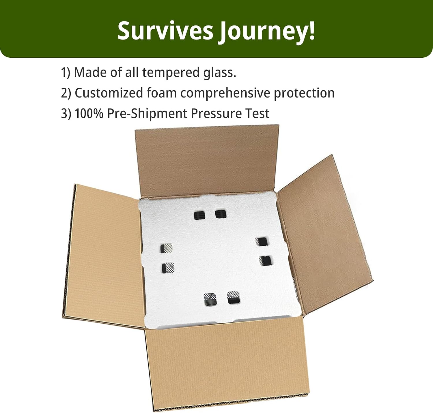11 Gallon Tall Reptile Glass Tank 12'x12'x18' with Drainage Hole - Pre-Assembled Vertical Reptile Cage Enclosure for Arboreal Geckos,Chameleon,Lizard,Tree Frog and Snake