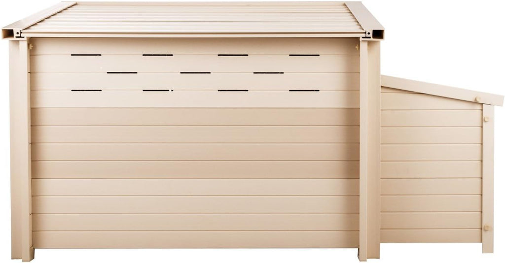 New Age Pet ECOFLEX Fontana Chicken Coop, Urban Barn for 2 to 3 Chickens, Easy Assembly, Eco Friendly & Durable, Tan