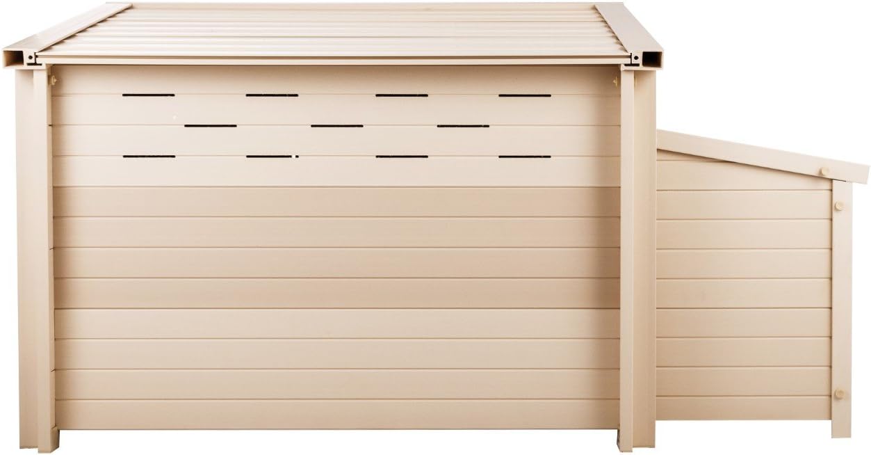 New Age Pet ECOFLEX Fontana Chicken Coop, Urban Barn for 2 to 3 Chickens, Easy Assembly, Eco Friendly & Durable, Tan