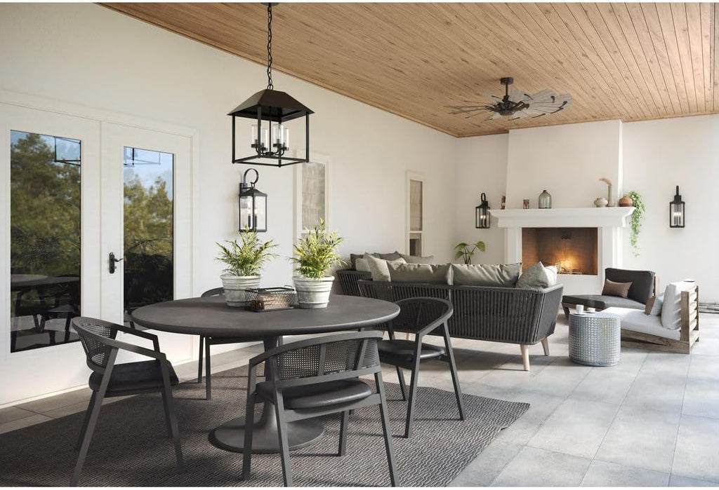 Progress Lighting P250098-31M Springer II - 12 Blade Ceiling Fan In Farmhouse Style-16.26 Inches Tall and 60 Inches Wide, Finish Color: Matte Black