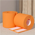 10M Self-Adhesive Corner Protectors, 20CM Wide Edge Guards, Soft Rubber Foam Safety Strips for Tables, Chairs, Cabinets, Windows, Furniture - Orange