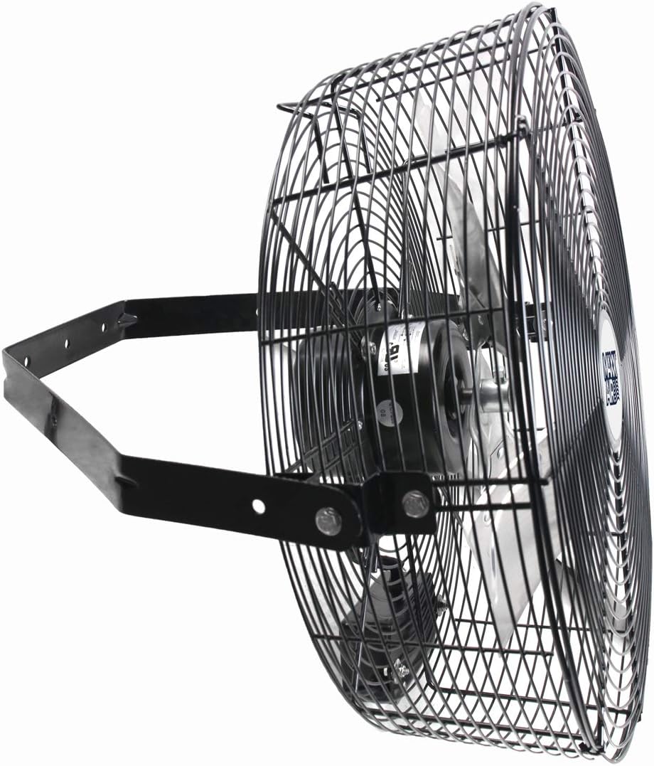 Maxx Air Wall Mount Fan | 18' Commercial Grade Fan for, Garages, Shop, Barns and Patios for Outdoor Use | Easy Operation and Powerful 1,450 CFM | Industrial Wall Mount