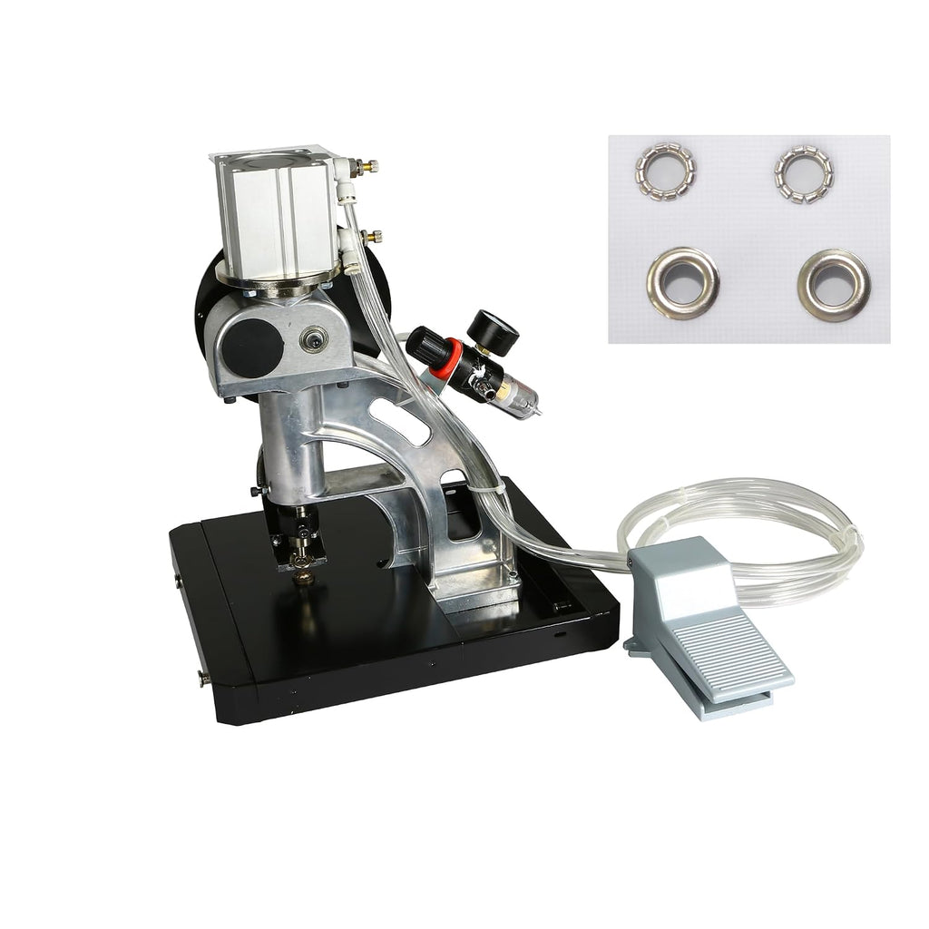 ZONGLAN Pneumatic Automatic Eyelet Feeding Grommet Punch Press Machine- 5000#2 Eyelet Banner Tools(10mm)