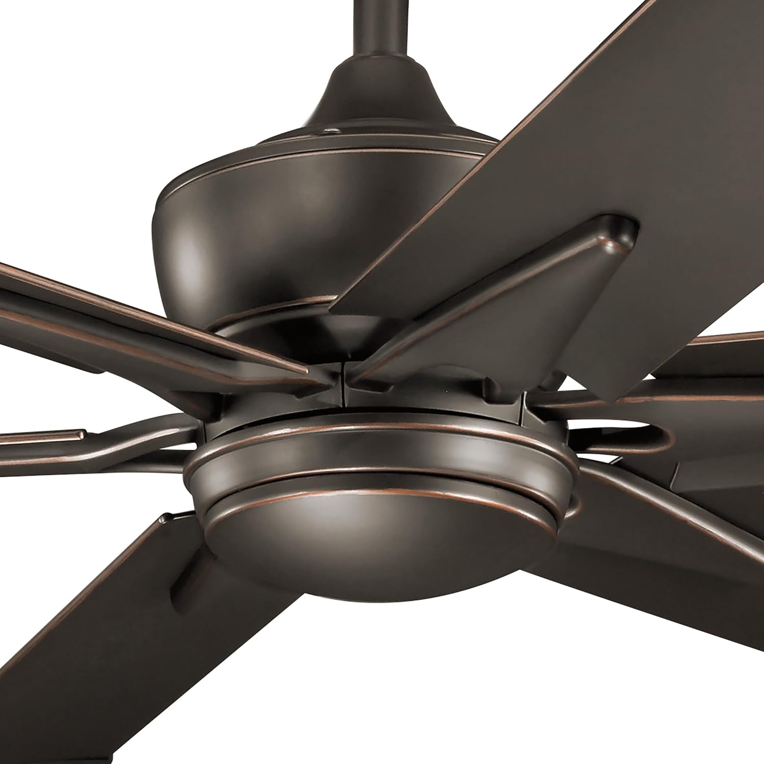 Kichler Szeplo II 60 in 6-Blade Outdoor Ceiling Fan with LED Light, DC Motor Wet Rated Patio Fan with Etched Cased Opal Glass in Old Bronze for Pergola Porch, 300300OZ