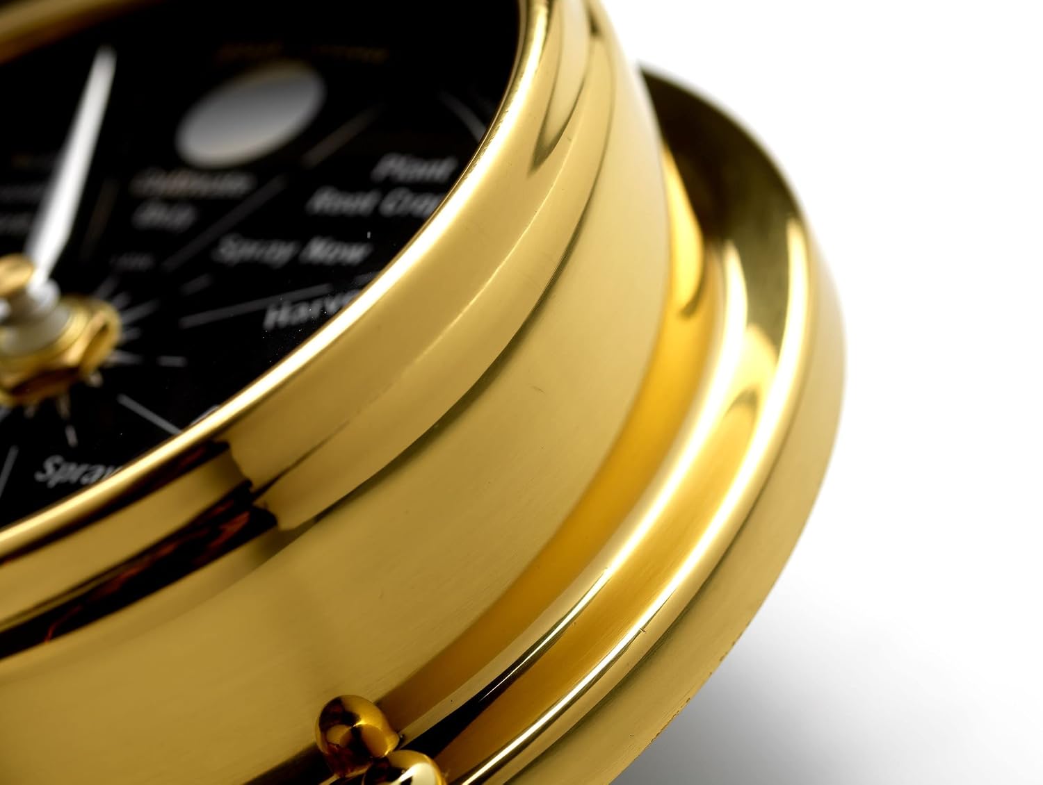 Prestige Brass Moon Gardening Clock - Lunar Harmony Guide with Moon Clocks -Essential Gardening Tool for Biodynamic & Organic Gardening - Get The Best Results and Transform Your Garden