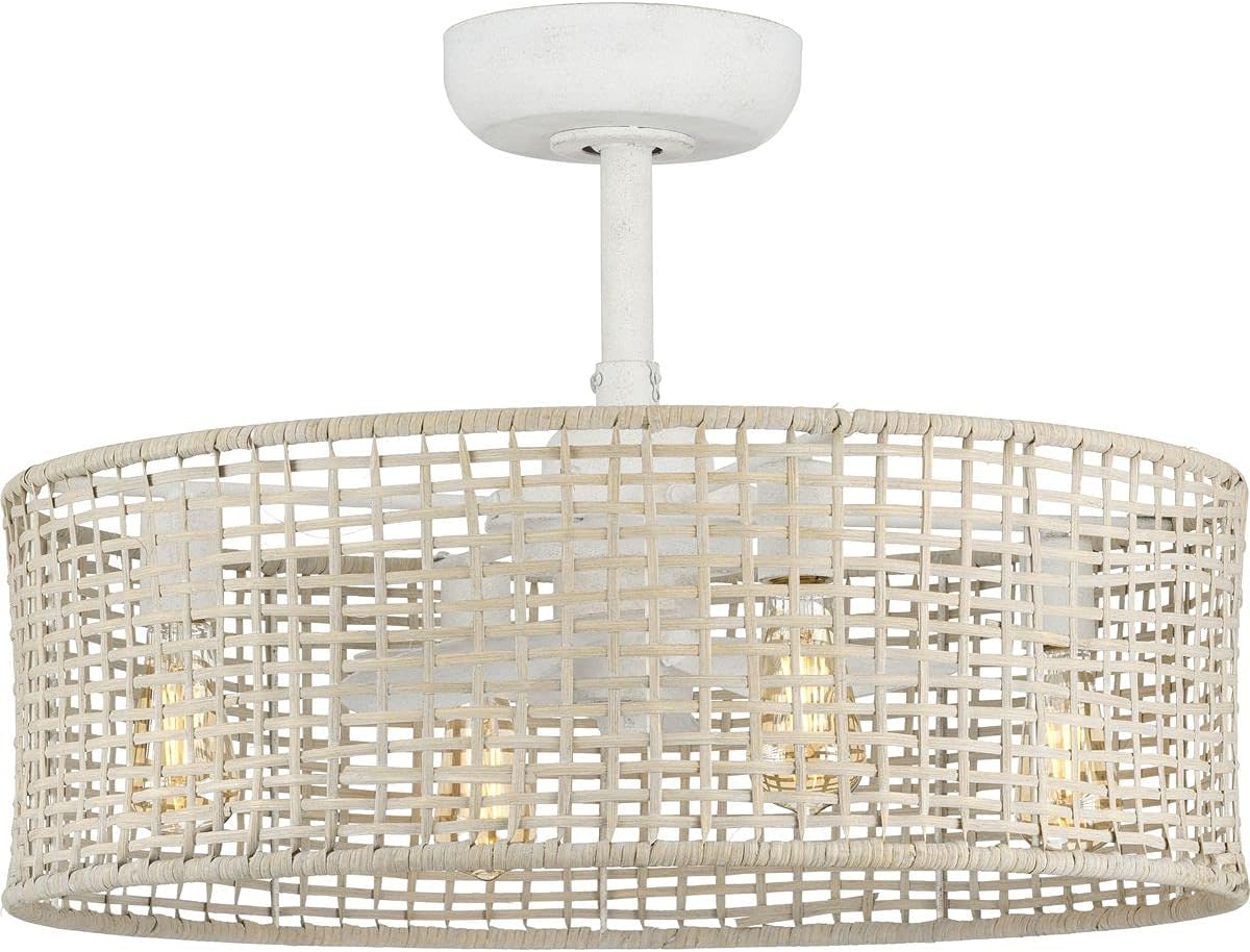 Progress Lighting P250068-151-WB LED Ceiling Fan from Belva Collection 25.25 inches