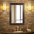 Howard Elliott Collection George Rectangular Oil Rubbed Bronze Wall Mirror, Rectangle Hanging Wood Framed Vanity Mirrors for Home Decor, Living Room, Bathroom, Bedroom, or Hallway, 24 x 36 Inch