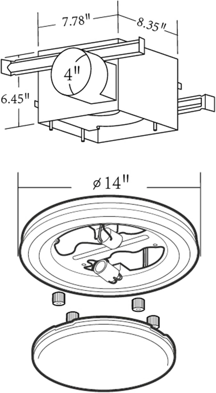Good Housekeeping Yorkshire (90053) Decorative 80 CFM 2.5 Sones Bathroom Ventilation Exhaust Fan, Brushed Nickel