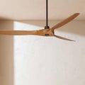 Casa Vieja 60' Aireon Modern Large 3 Blade Indoor Outdoor Ceiling Fan with Remote Control Rubbed Bronze Walnut Blade Damp Rated for Patio Exterior House Porch Gazebo Garage Barn