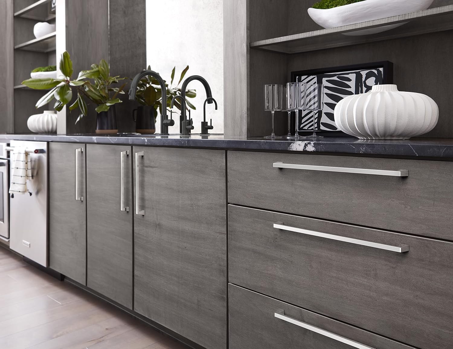 Amerock | Oversized Cabinet Hardware/Appliance Handle Pull | Polished Chrome | 12 inch (305 mm) Center-to-Center Drawer Pull | Blackrock | Kitchen and Bath Hardware | Furniture Hardware