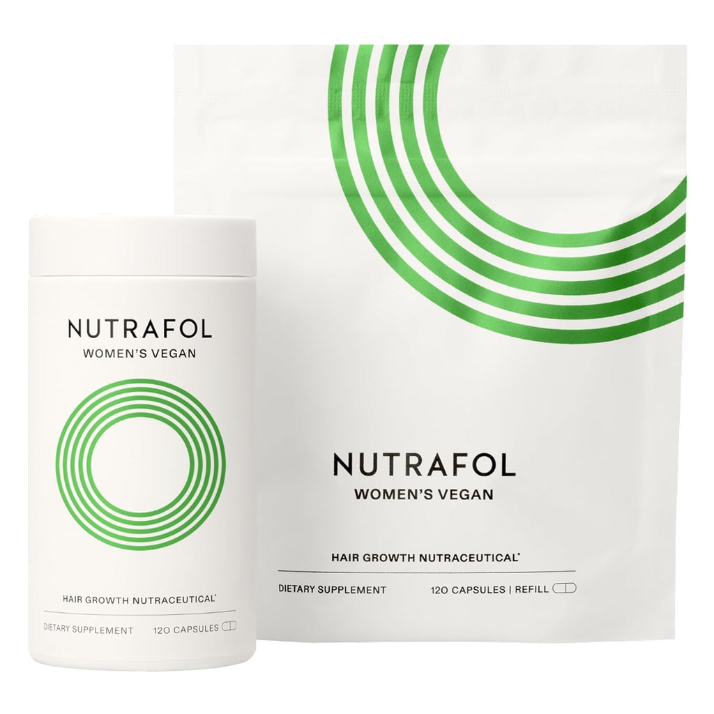 Nutrafol Women's Hair Growth Supplements, for Women 18-44 Years Old, Clinically Tested for Visibly Thicker, Stronger Hair, 100% Vegan Ingredients, Dermatologist Recommended - 2 Month Supply