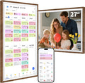 27 Inch Digital Calendar Chore Chart with Touchscreen - Full HD Interactive Display, Wall & Desk Mountable Family Planner, to-Do List & Meal Planner, Digital Picture Frame Gifts for Women Mom