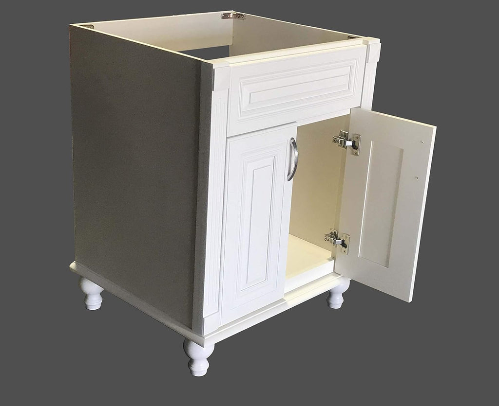 New Antique White Single-Sink Bathroom Vanity Base Cabinet 24' W x 21' D x 32' H