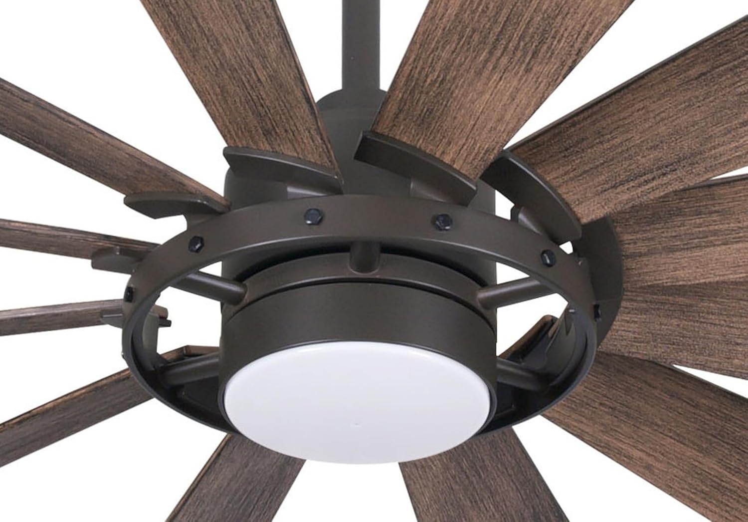 Minka-Aire F870L-ORB 65' Windmolen Outdoor Smart Ceiling Fan with LED Light and Remote Control, Oil Rubbed Bronze