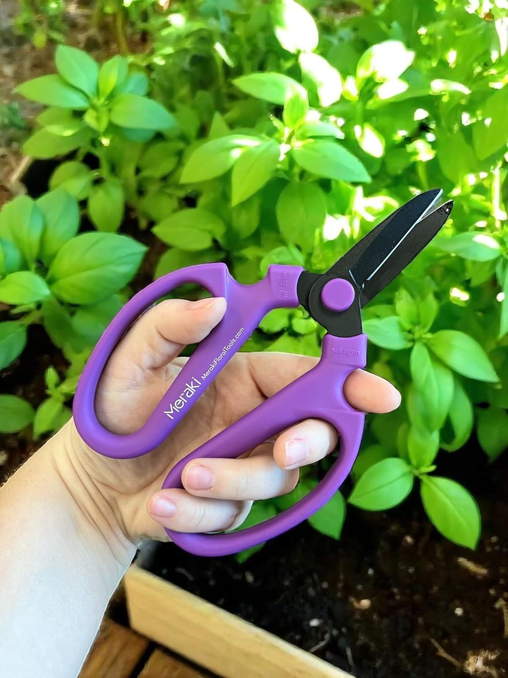 Garden Pruning Shears Scissors Set Of 3, Purple Meraki Garden Shears