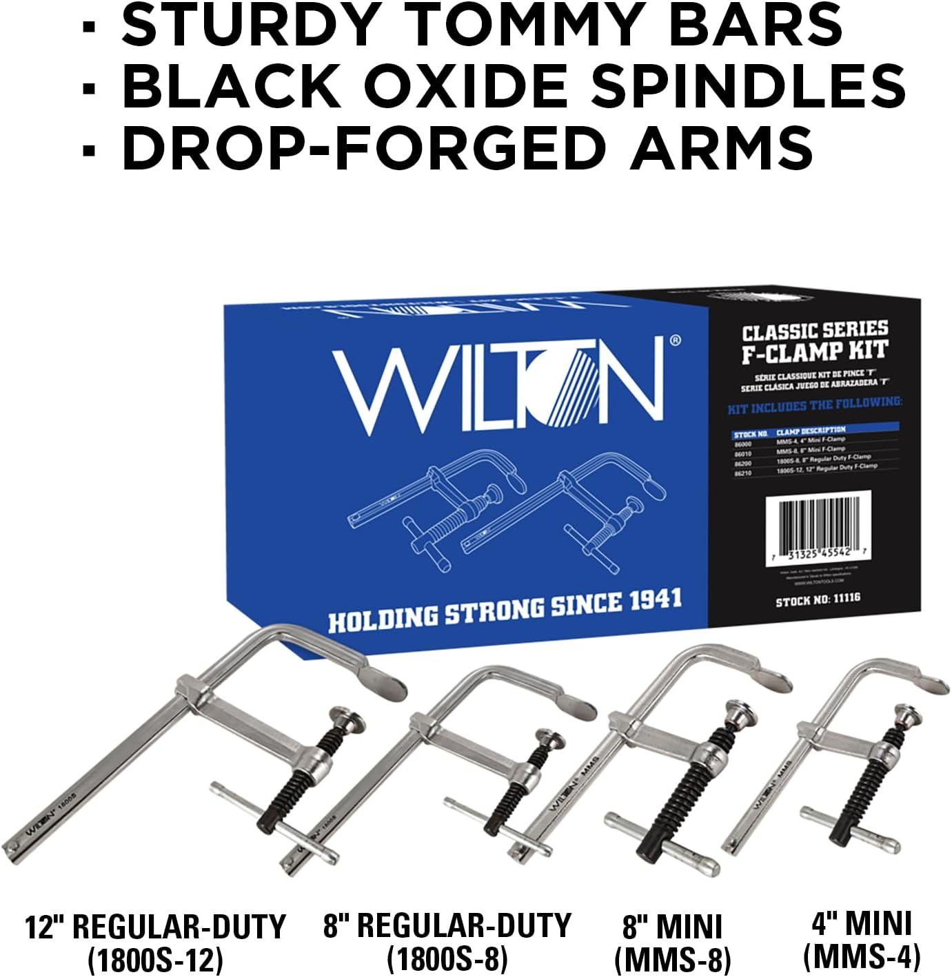 Wilton Classic Series F-Clamp Kit (11116)
