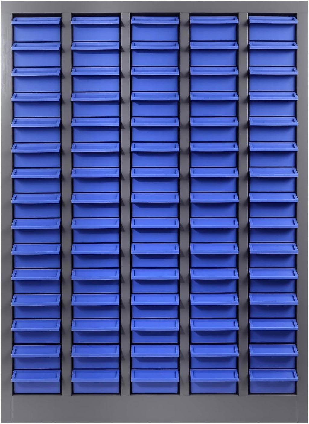 75 Drawers Parts Cabinet, Heavy-Duty Bolt and Nut Tool Storage Cabinet with Adjustable Shelves and Labels for Workshop Organization