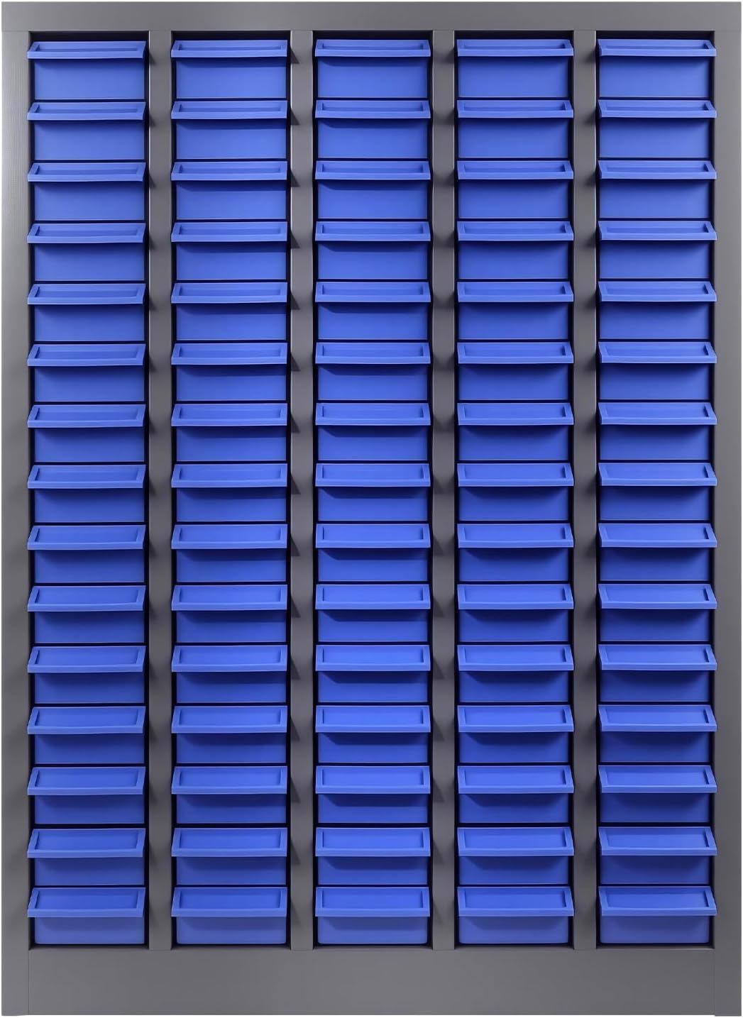75 Drawers Parts Cabinet, Heavy-Duty Bolt and Nut Tool Storage Cabinet with Adjustable Shelves and Labels for Workshop Organization