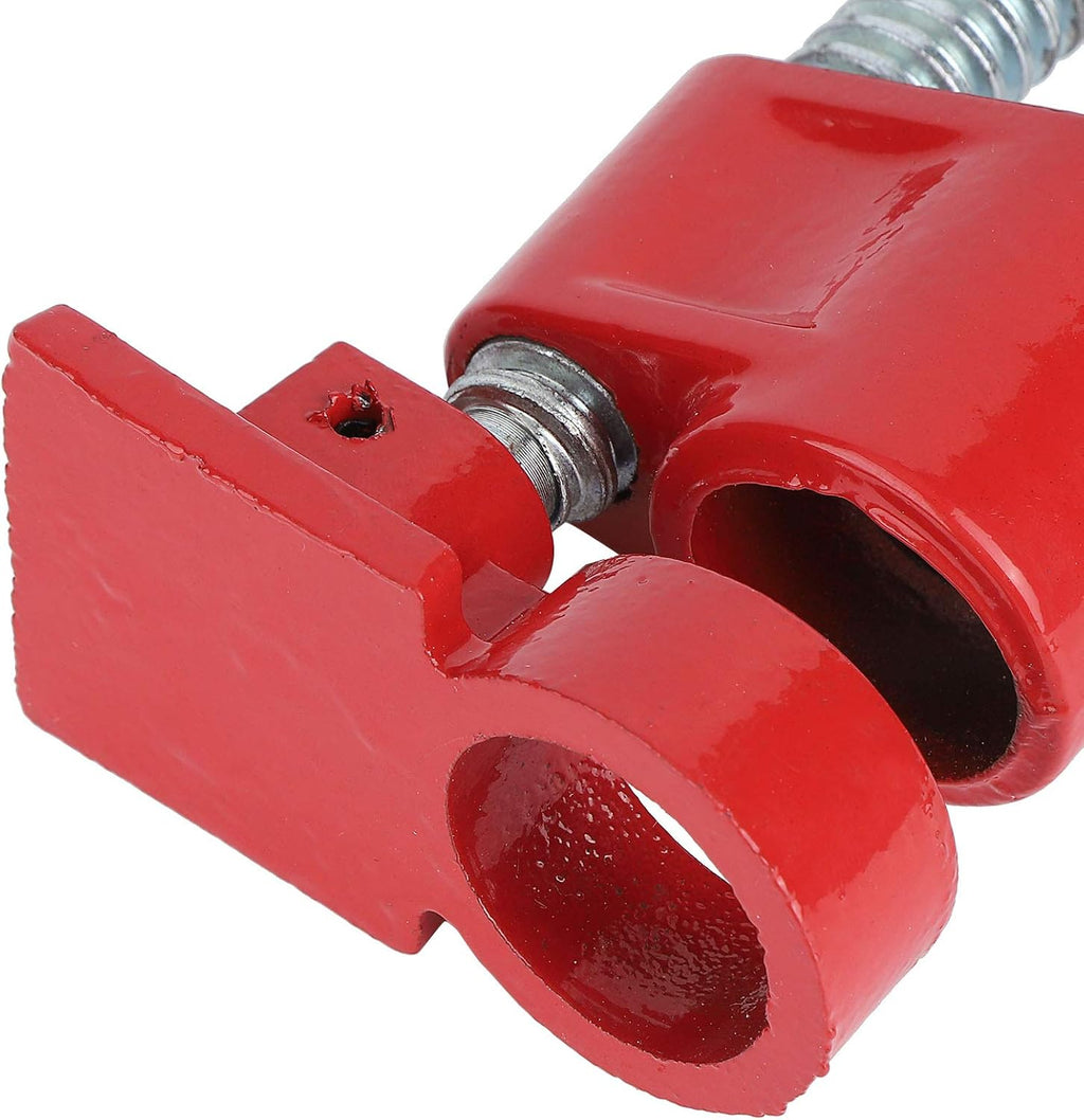 3/4 Inch Heavy Duty Wood Metal Pipe Clamp Set, Quick Release Wide Base Iron, 4 Pieces - Durable Cast Iron, Ergonomic Handle, Ideal for Woodworking and Cabinetry
