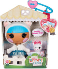Lalaloopsy Littles 7' Winter Doll - Bundles Snuggle Stuff with Pet Yarn Ball Bear, Blue/White Outfit & Accessories, Reusable House Playset, Ages 3-103 Years