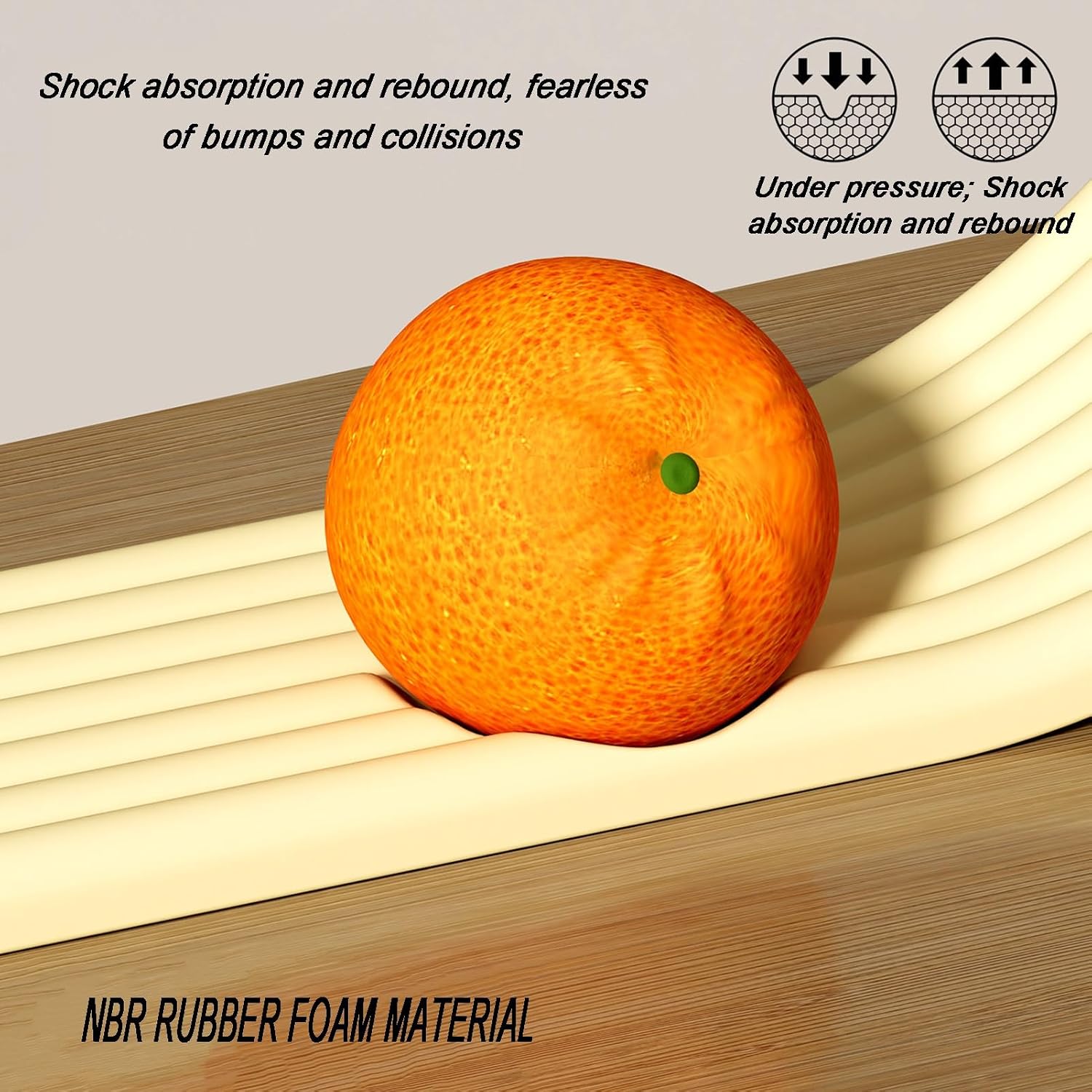 Waterproof Self-Adhesive W Shape Foam Edge Protector Strip, Soft Corner Guards for Tables, Chairs, Stairs, Cabinets & Windows - 10M Gray Safety Bumper